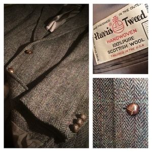 VTG Harris Tweed Blazer | 100% Scottish Wool | 40R